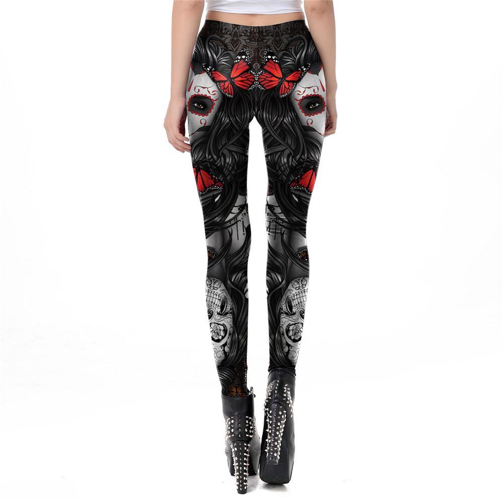 Halloween Sugar Skull Leggings