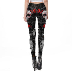 Halloween Sugar Skull Leggings