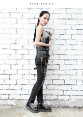 Vintage SteamPunk Leather Waist Bag