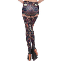 Mechanical Gear Leggings - Frontier Punk