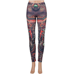 Mechanical Gear Leggings - Frontier Punk