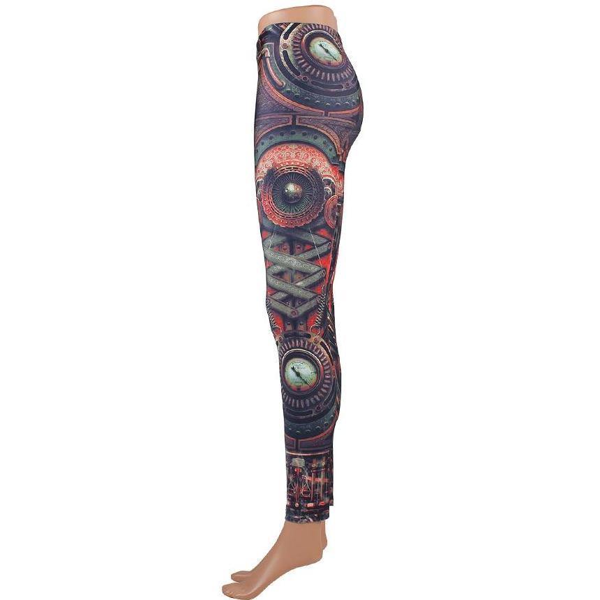 Mechanical Gear Leggings - Frontier Punk