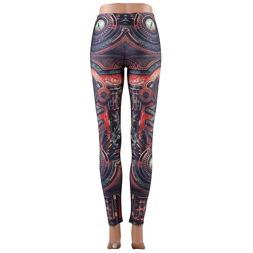Mechanical Gear Leggings - Frontier Punk