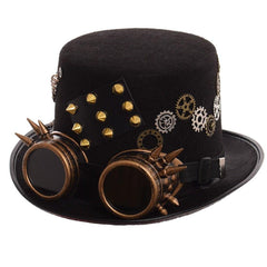 Steampunk Vintage Rivets Hat - Frontier Punk