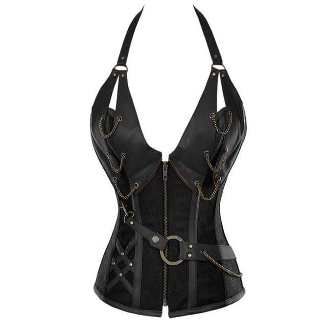 Steampunk Burlesque Corset Set - Frontier Punk