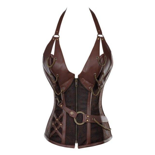 Steampunk Burlesque Corset Set - Frontier Punk